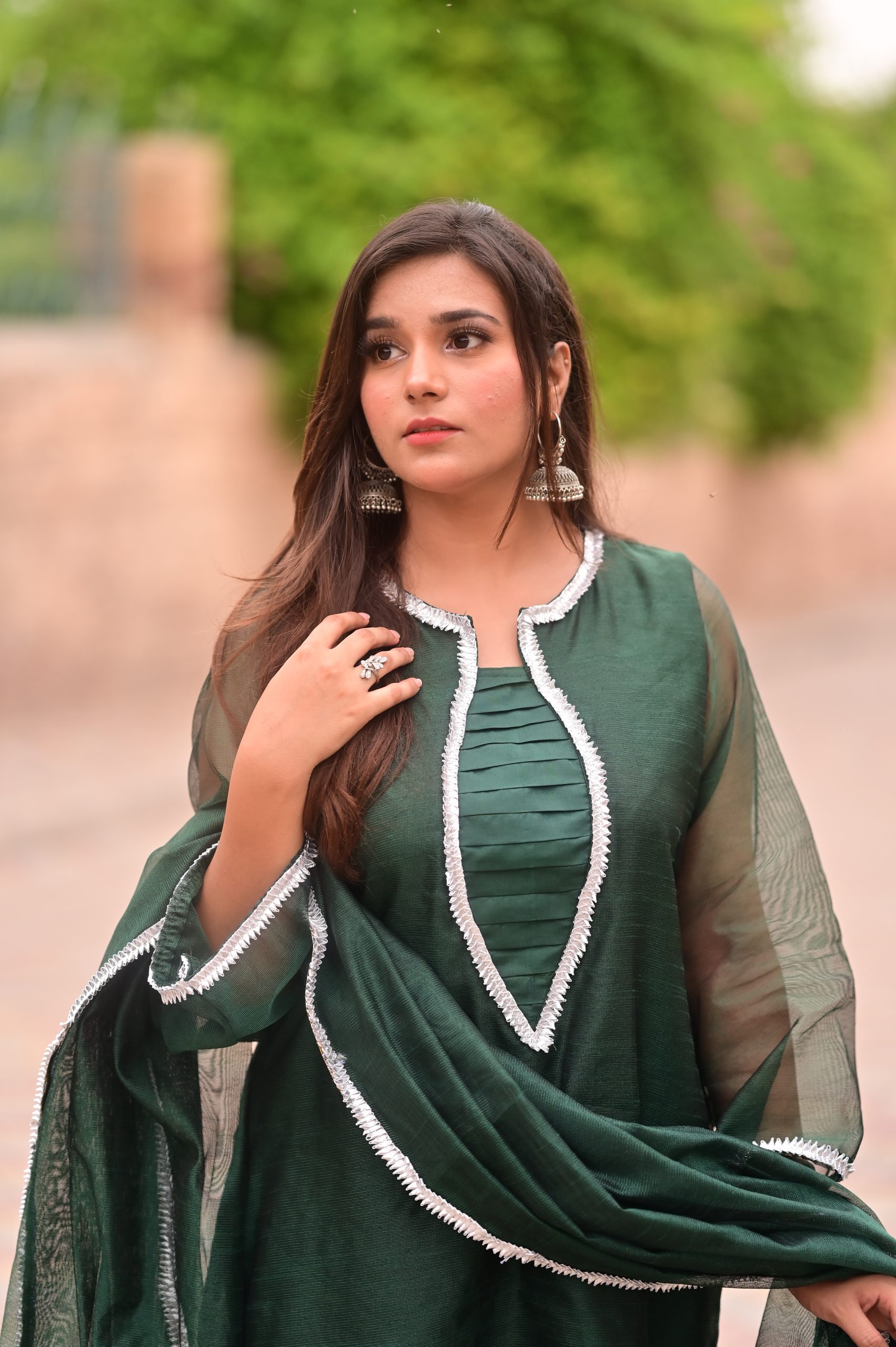 Khadi Net 3 pc Dress - Image 4